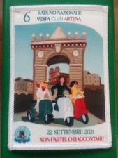 Vespa club toppa patch (No Placca Plakette Plaque Piaggio) Rara '