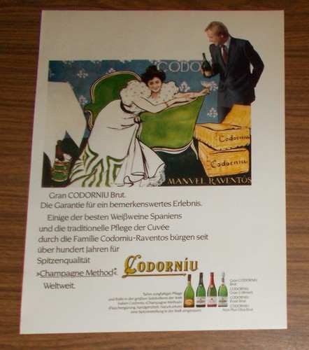 Rara pubblicità gran - rara, codorniu