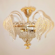 Butterfly plafoniera di La Murrina decoro cristallo oro ø56