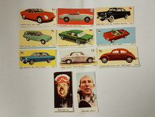 11 FIGURINE SERIE D'ORO DELLE AUTO 1965 EDIZIONI BAGGIOLI