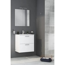 Mobile da bagno sospeso colore bianco laccato 80 cm Vitra MIASET80B