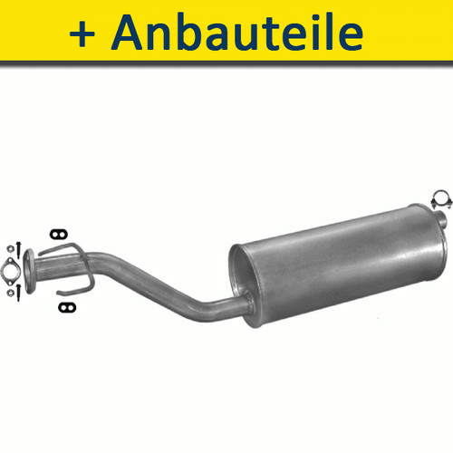 Terminale scarico per opel - terminale, di