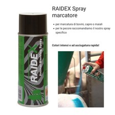 Spray marcatore Raidex segna animali vacche maiali pecore 400 ml identificatore 