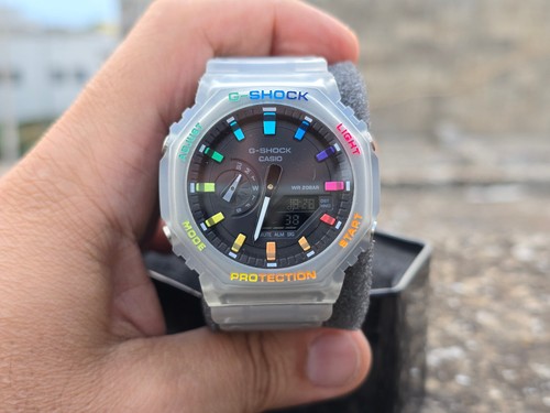 Casio shock jelly rainbow - casio,