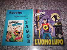 ZAGOR ZENITH N.100 ORIGINALE DEL 1969 MB/OTTIMO TIPO TEX MARK ARALDO DOG RANGER