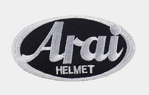 Arai helmet embroidered patch - arai,