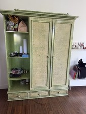 armadio midollino verde