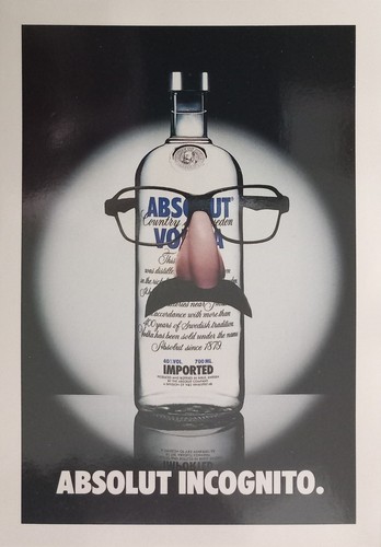 Cartolina absolut vodka - cartolina,