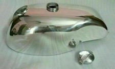 Serbatoio benzina Yamaha SR 500cc stile Manx (lega di alluminio) lucido