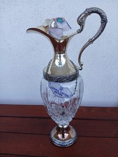 Antica Bottiglia liquore Vintage Distillerie Buton Vetro Argentata Vintage