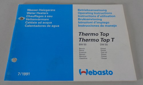 Manuale uso webasto - d'uso,