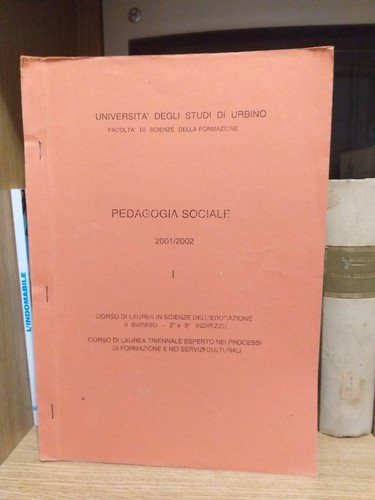 Pedagogia sociale università - sociale.,