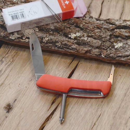 Swiza d02 rosso - rosso, coltellino