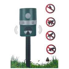Repellente ad Ultrasuoni Solare Dissuasore per Topi Gatti Uccelli Scaccia Ratti