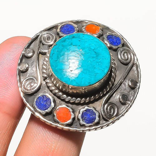 Anello regolabile corallo