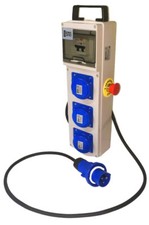 Quadro Elettrico da Cantiere n.3 prese Monofase 2P+T 16A IP67+Emergenza.