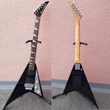 Grover Jackson Randy Rhoads Flying V nero metallizzato Seymour Duncan PU