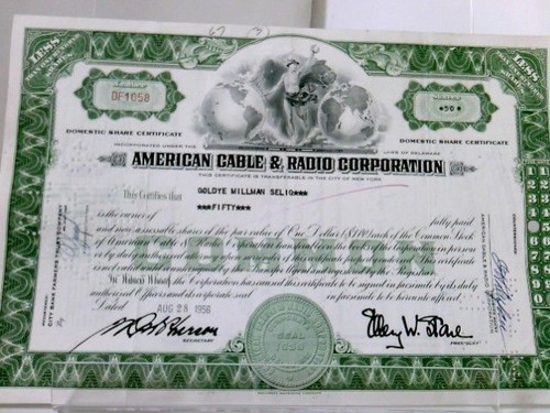 Aktie american cable radio - aktie:,