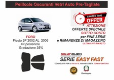 PELLICOLE OSCURANTI VETRI AUTO Ford fiesta 3 p KIT POSTERIORE 35% E F OFFERTA