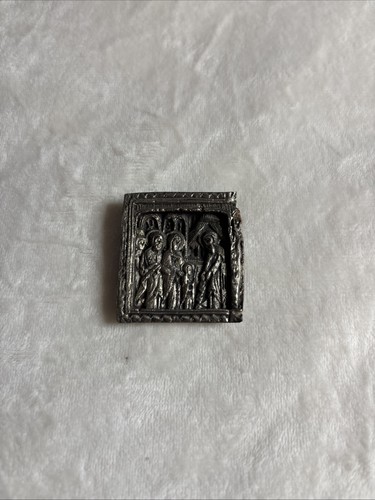 Antica spilla targa metallo