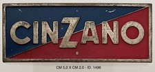 CINZANO PECETTO TORINESE PLACCHETTA PUBBLICITARIA FABBRICA BEVANDE ALCOLICHE