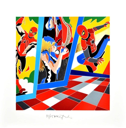 Ugo nespolo serigrafia 35x35 - ugo,