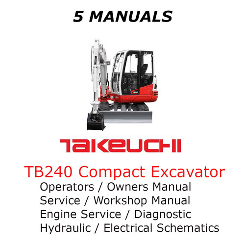Takeuchi tb240 operatori - takeuchi,