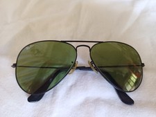 RAY-BAN Vintage BLACK AVIATOR