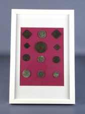 Quadro monete vecchie in