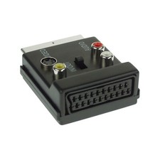 INL InLine® Adattatore TV Scart maschio / femmina a 3x RCA (audio L+R e Video)