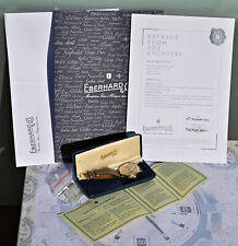 Chrono Eberhard Raro Pre Extra-Fort del 1940 Oro Giallo 18 kt con Estratto e Box