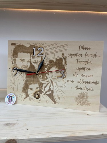 Orologio tavolo legno - orologio,
