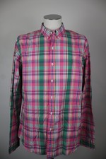 RALPH LAUREN CAMICIA UOMO XL SLIM MAN CASUAL VINTAGE SHIRT COTONE MANICHE LUNGHE