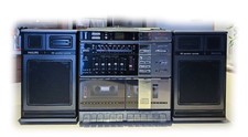 Stereo Portatile Vintage Philips D8878 - Stereo Cassette Recorder DA REVISIONARE