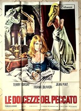 MANIFESTO POSTER AFFICHE MOVIE CINEMA LE DOLCEZZE DEL PECCATO SEXY GIRLS FILM 4F