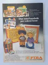 PUBBLICITA' ADVERTISING FIBA MINI BAMBOLE - RENZO E LUCIA