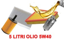 KIT 4 FILTRI TAGLIANDO OLIO 5W40 VOLKSWAGEN VW POLO 1.4 TDI DAL 2001 AL 2004