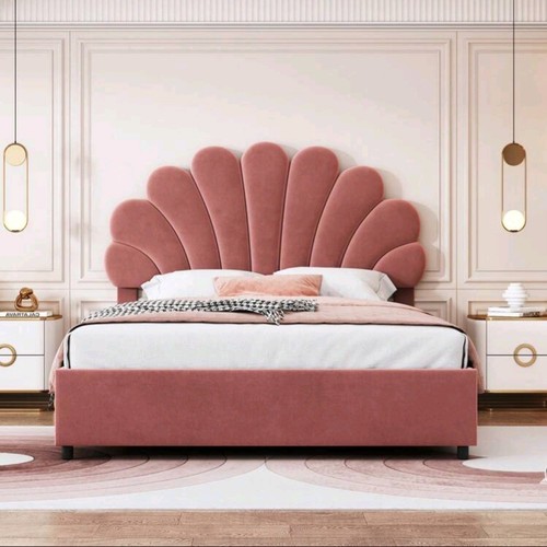 Letto imbottito con - , motivo