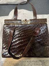 Borsa Vintage In Coccodrillo