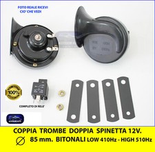 Coppia Trombe Auto  Avvisatore