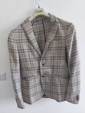 Giacca Beige Doppelganger tg.52 British Style made in Italy  MAI usata a Quadri