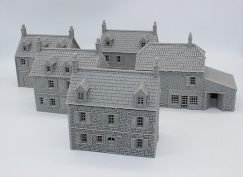 European rural normandy houses - european,