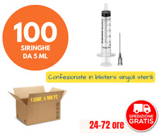 100 Siringhe monouso sterili