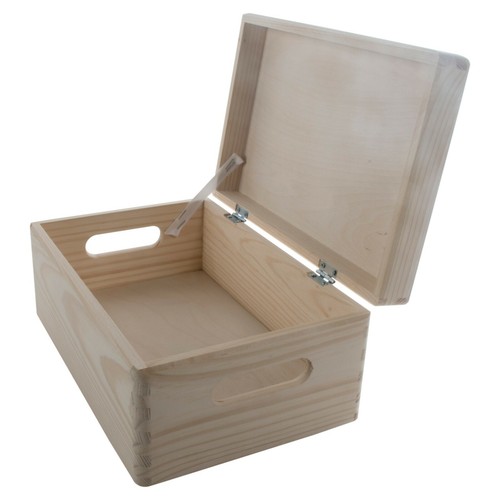 Scatola legno con coperchio - in,
