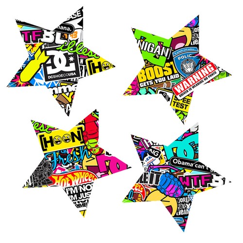 Adesivo stelle stickers - , bomb