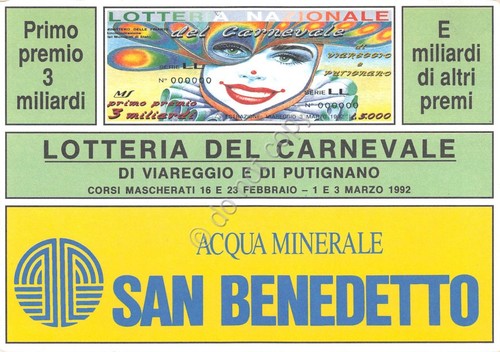 Lotteria nazionale del - lotteria,