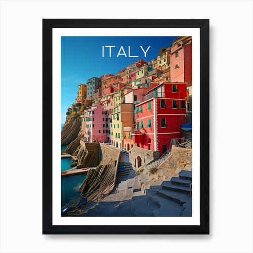 Quadro colorato italia cinque - colorato,