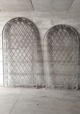 Grate inferriate finestre antiche a mezza luna in ferro battuto a mano dell’800