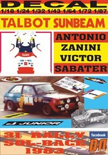 DECAL TALBOT SUNBEAM LOTUS