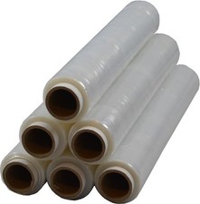 6 rotoli pellicola estensibile pellicola pallet pellicola imballaggio 23 my 1,5 kg trasparente